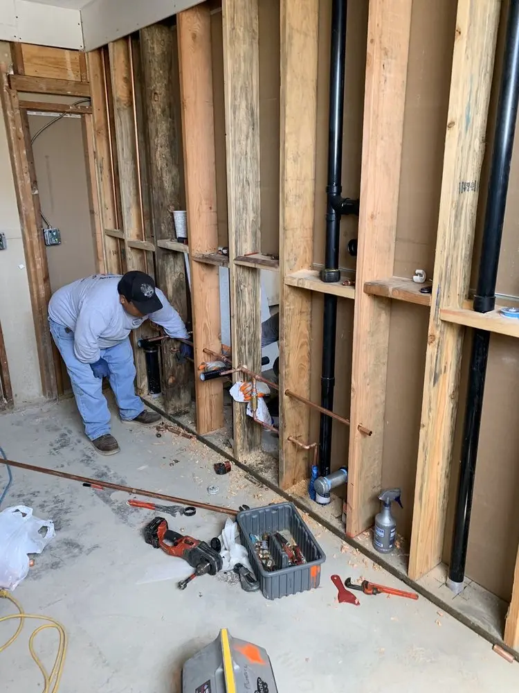 Commercial rough-in plumbing for Gas Line Repair in Longview